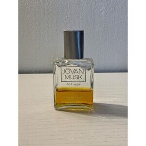 VTG JOVAN MUSK FOR MEN After Shave / Cologne 2 oz. COTY 40% Glass Discontinued
